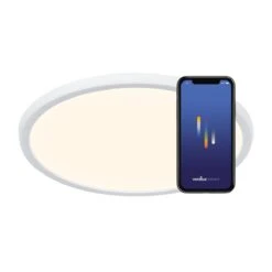 Nordlux Smart Home OJA SMART 42 IP20 LED Deckenleuchte Weiß 2300lm App Steuerbar 42,4x42,4x2,3cm -Beleuchtung 2015036101 1 2