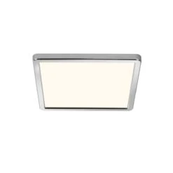 Nordlux OJA 29 Square LED Deckenleuchte Chrom, Weiß 1600lm IP54 30x30x2,5cm
