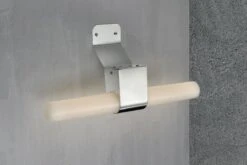 Nordlux HELVA LED Wandleuchte Gebürstet Nickel 900lm IP44 Mit Schalter 42,5x5,7x10,6cm -Beleuchtung 2015321055 1am