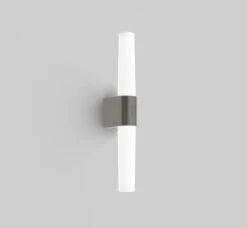 Nordlux HELVA LED Wandleuchte Gebürstet Nickel 900lm IP44 Mit Schalter 42,5x5,7x10,6cm -Beleuchtung 2015321055 2am