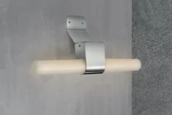 Nordlux HELVA LED Wandleuchte Gebürstet Nickel 900lm IP44 Mit Schalter 42,5x5,7x10,6cm -Beleuchtung 2015321055 5am