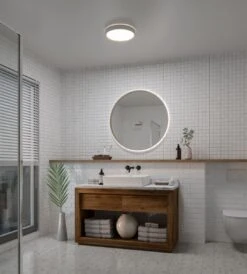 Nordlux NOXY LED Deckenleuchte Weiß 1650lm IP44 Mit Schalter 35x35x5cm -Beleuchtung 2015356101 3am