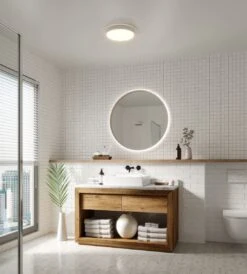 Nordlux NOXY LED Deckenleuchte Weiß 1650lm IP44 Mit Schalter 35x35x5cm -Beleuchtung 2015356101 4am