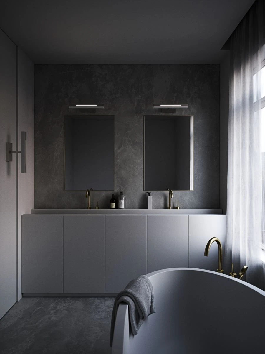 Nordlux OTIS LED Wandleuchte Chrom 1300lm IP44 40x14,6x7,5cm 4 Nordlux OTIS LED Wandleuchte Chrom 1300lm IP44 40x14,6x7,5cm – Bild 2