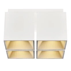 Nordlux ETHAN Deckenleuchte Matt Weiß GU10 Dimmbar 21,6x21,6x11,99cm