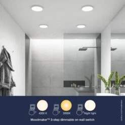 Nordlux SOLLER LED Einbaustrahler Weiß 1000lm IP44 Stepdimmer 17,9x17,9x2,5cm -Beleuchtung 2110736101 2