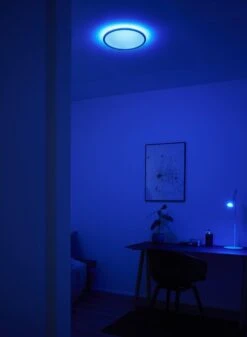 Nordlux Smart Home LIVASMART RGB LED Deckenleuchte Schwarz 2100lm IP54 App Steuerbar 36x36x3,2cm -Beleuchtung 2110826103 5