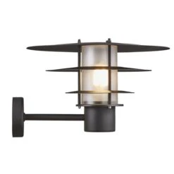 Nordlux BASTIA Außenwandleuchte Schwarz E27 IP54 Dimmbar 24,3cm -Beleuchtung 2118051003 2