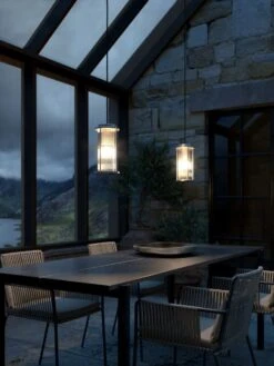 Nordlux LINTON Outdoor Hängelampe Verzinkter Stahl E27 IP54 Dimmbar 13x13x25,4cm -Beleuchtung 2218273031 3