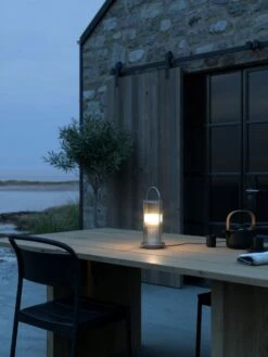 Nordlux LINTON Outdoor Tischlampe Verzinkter Stahl E27 IP54 Mit Kabelschalter 13x13x32,5cm -Beleuchtung 2218295031 2