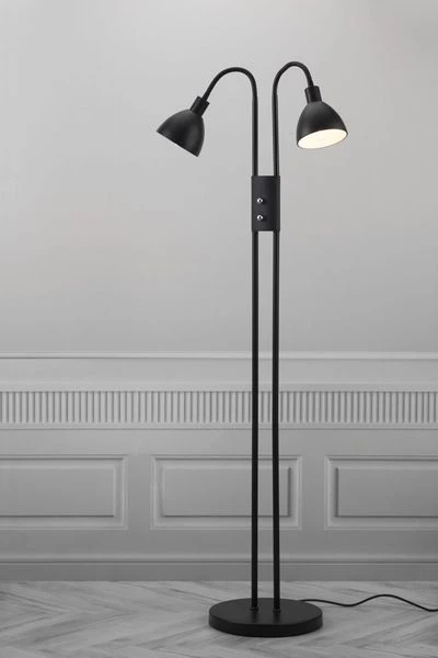 Nordlux Ray Stehleuchte E14, 2-flg. Schwarz Mit Flexarm 2x Dimmer 4 Nordlux Ray Stehleuchte E14, 2-flg. Schwarz Mit Flexarm 2x Dimmer – Bild 2