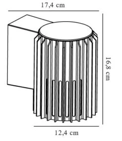 Nordlux Wandleuchte Aludra Seaside Schwarz Alu IP54 E27 -Beleuchtung aludra wandleuchte tz