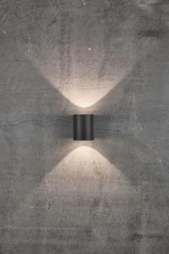 LED Wandaußenleuchte Up Down Seaside Schwarz Nordlux Canto 2 2x A 6W 500lm 3000K -Beleuchtung canto 2 49701203 4