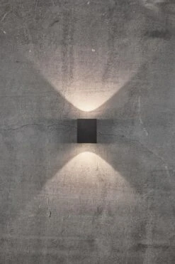 LED Wandaußenleuchte Up Down Seaside Schwarz Nordlux Canto Kubi 2 2x A 6W 500lm 3000K -Beleuchtung canto kubi 2 49711203 3