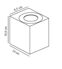 LED Wandaußenleuchte Up Down Weiß Nordlux Canto Kubi 2 2x A 6W 500lm 3000K -Beleuchtung cantokubi2 tz 2