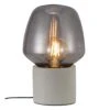 Tischlampe Beton Grau Mit Rauchglas Schirm Nordlux Christina E27 -Beleuchtung christina 48905011 1