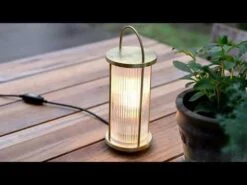 Nordlux LINTON Outdoor Tischlampe Messing E27 IP54 Mit Kabelschalter 13x13x32,5cm -Beleuchtung hqdefault 5 25