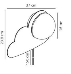 Nordlux Skyku Cloud Kinderlampe Weiss E14 IP20 -Beleuchtung kinderleuchtewolke