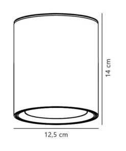 Nordlux LANDON LED Aufbauleuchte Schwarz 600lm IP44 12,5x12,5x14cm -Beleuchtung landon aufbaulampe 140mm tz 2
