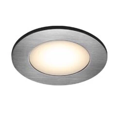 LED Einbauleuchte Nickel Nordlux Leonis IP65 3er Set A 345lm 2700K