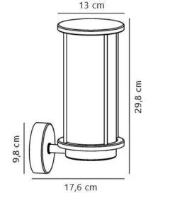 Nordlux LINTON Außenwandleuchte Messing E27 IP54 Dimmbar 13x13x29,8cm -Beleuchtung linton wandleuchte tz 1