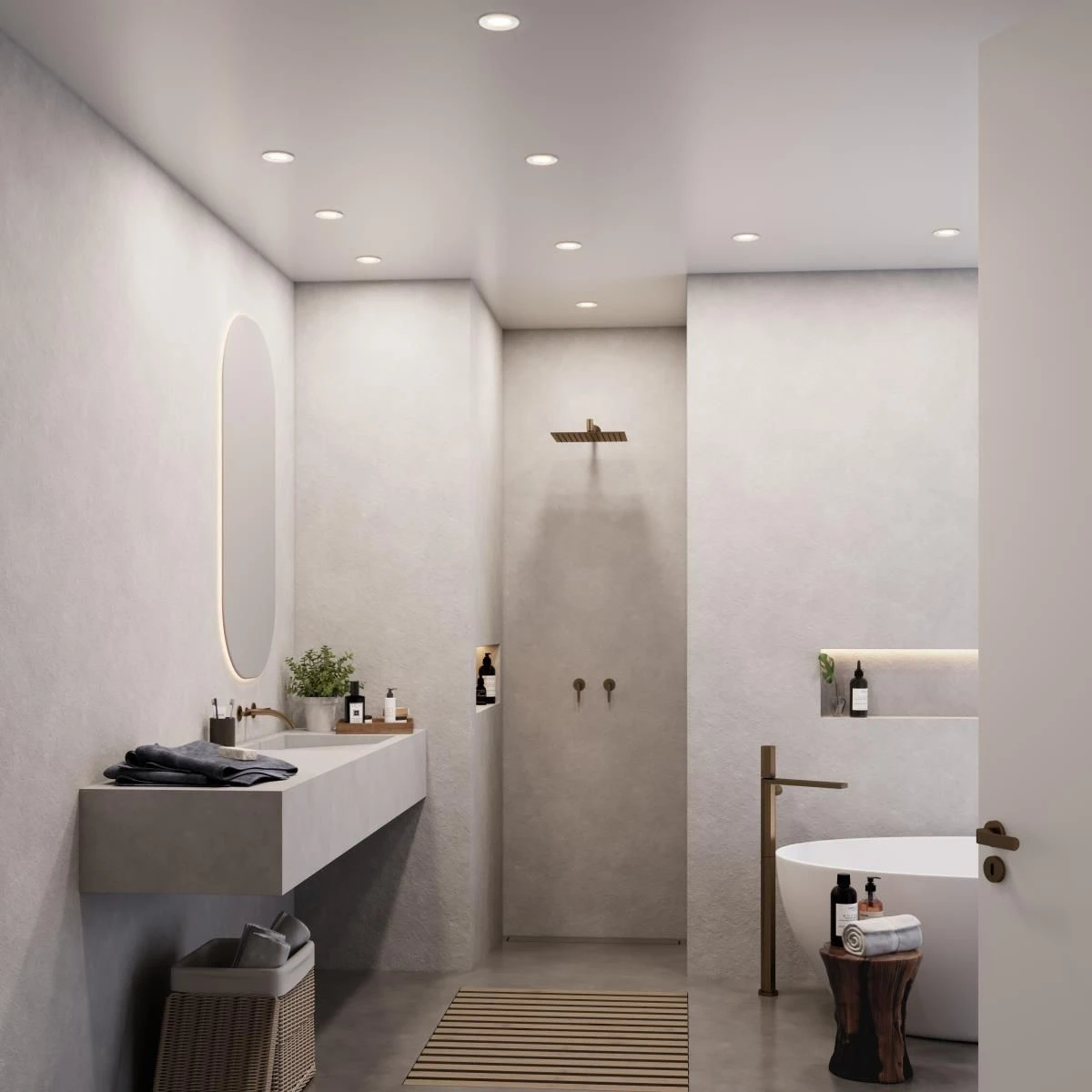 LED Einbauleuchte Weiß Nordlux Dorado IP65 3er Set A 345lm 2700K Dimmbar 7 LED Einbauleuchte Weiß Nordlux Dorado IP65 3er Set A 345lm 2700K Dimmbar – Bild 5