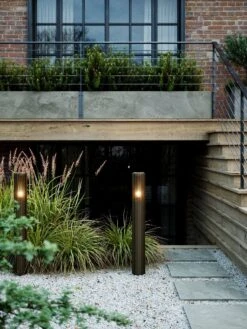 Wegeleuchte Alu Metallisch Braun Nordlux Aludra 95 IP54 E27 -Beleuchtung m aludra 2118038061 1