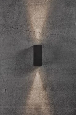 LED Wandaußenleuchte Up Down Schwarz Nordlux Asbol Kubi IP44 3000K -Beleuchtung m asbol kubi 2019071003 3