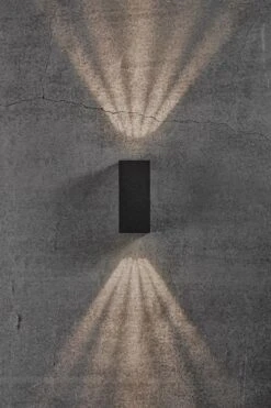 LED Wandaußenleuchte Up Down Schwarz Nordlux Asbol Kubi IP44 3000K -Beleuchtung m asbol kubi 2019071003 4