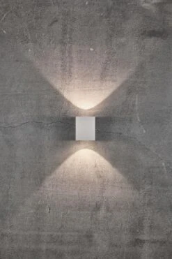 LED Wandaußenleuchte Up Down Weiß Nordlux Canto Kubi 2 2x A 6W 500lm 3000K -Beleuchtung m canto kubi 2 49711001 1