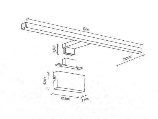 Nordlux MARLEE LED Spiegelleuchte Weiß 4000K 90Ra IP44 50x13,6x3,8cm 7 Nordlux MARLEE LED Spiegelleuchte Weiß 4000K 90Ra IP44 50x13,6x3,8cm – Bild 5