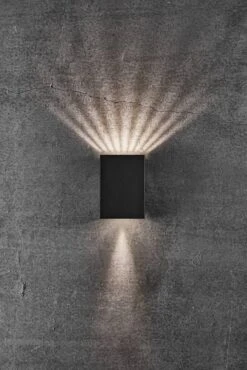 Nordlux Fold 10 Außenwandleuchte LED 2x200lm Schwarz Inkl. Schablonen -Beleuchtung n2019041003 4