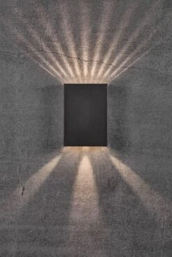 Nordlux Fold 15 Außenwandleuchte LED 2x150lm Schwarz Inkl. Schablonen -Beleuchtung n2019051003 3