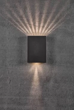 Nordlux Fold 15 Außenwandleuchte LED 2x150lm Schwarz Inkl. Schablonen -Beleuchtung n2019051003 4