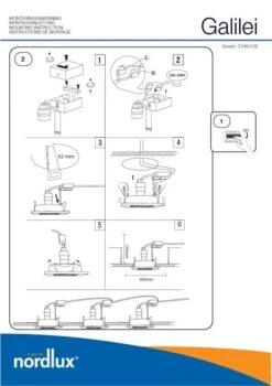 Nordlux Galilei 1-Spot Einbauleuchte Alu -Beleuchtung n21060129 ze
