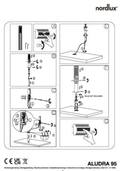 Wegeleuchte Aluminium Nordlux Aludra 95 IP54 E27 -Beleuchtung n2118038010 mon