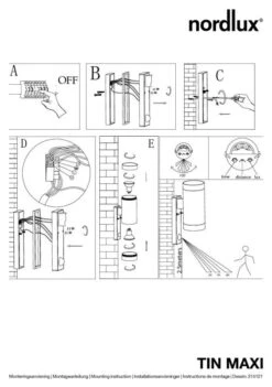 Nordlux Tin Maxi Außenwandleuchte Up-Down Schwarz 7 Nordlux Tin Maxi Außenwandleuchte Up-Down Schwarz -Beleuchtung n21512103 ze