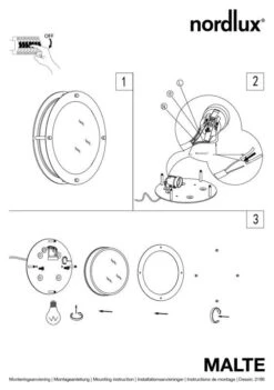 Nordlux Malte Außen Wand & Deckenleuchte Verzinkt -Beleuchtung n21861031 ze