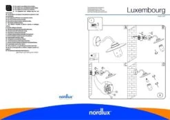 Nordlux Luxembourg Außenwandleuchte Verzinkt -Beleuchtung n22671031 ze