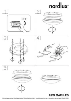 Nordlux Ufo Maxi LED Deckenleuchte Weiss 7 Nordlux Ufo Maxi LED Deckenleuchte Weiss -Beleuchtung n25646001 ze