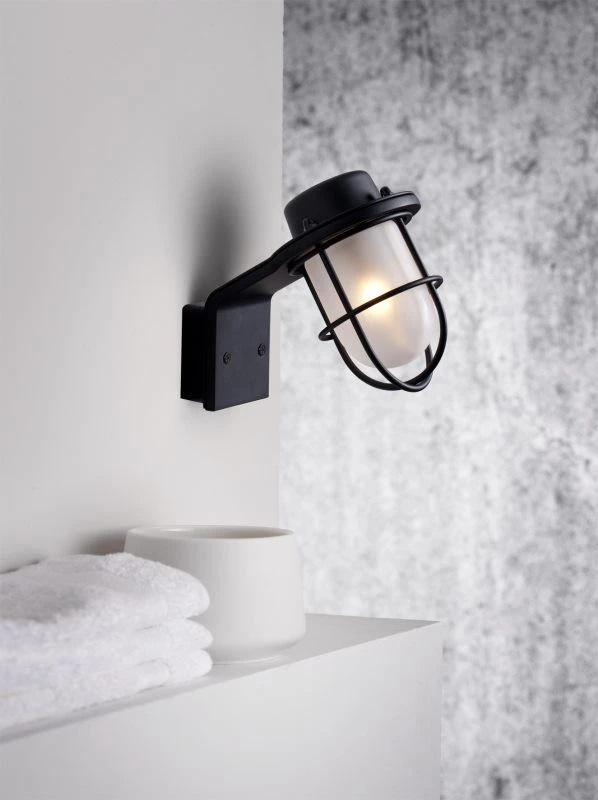 Nordlux Marina Bad Wandleuchte Schwarz 4 Nordlux Marina Bad Wandleuchte Schwarz – Bild 2