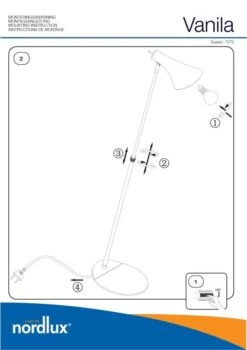 Nordlux Vanila Stehleuchte Weiss -Beleuchtung n72704001 ze