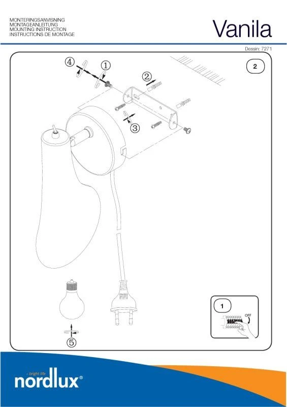 Nordlux Vanila Wandspot Weiss 5 Nordlux Vanila Wandspot Weiss – Bild 3
