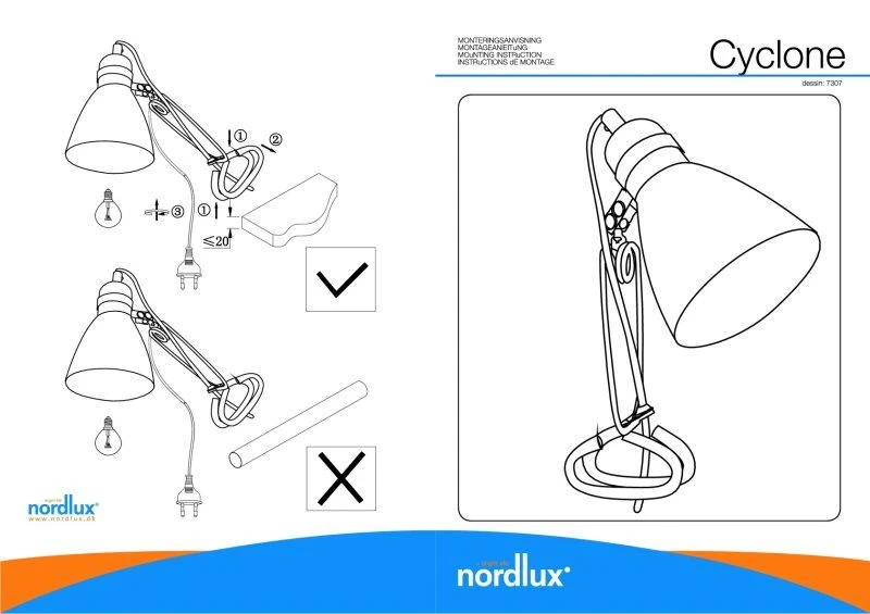 Nordlux Cyclone Klemmleuchte Schwarz 5 Nordlux Cyclone Klemmleuchte Schwarz – Bild 3
