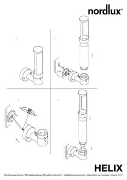 Nordlux Helix Außenwandleuchte Corten -Beleuchtung n77471031 ze 1 1