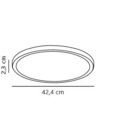 LED Deckenlampe Weiss Nordlux Oja 42 3000/4000K Switch IP20 -Beleuchtung oja deckenlampe 424x23mm tz 9