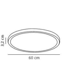 Nordlux Smart Home OJA SMART 60 IP20 LED Deckenleuchte 3500lm 60x60x3,2cm App Steuerbar -Beleuchtung oja deckenlampe 600x32mm tz 1 1