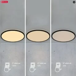 Nordlux OJA 60 Schwarz IP20 LED Deckenleuchte 2700K 60x60x3,2cm Stepdimmer -Beleuchtung oja deckenlampe moodmaker