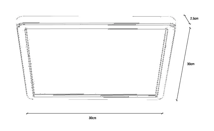 Nordlux OJA 29 Square IP20 LED Deckenleuchte Gebürstet Nickel, Weiß 1600lm 30x30x2,5cm 7 Nordlux OJA 29 Square IP20 LED Deckenleuchte Gebürstet Nickel, Weiß 1600lm 30x30x2,5cm – Bild 5